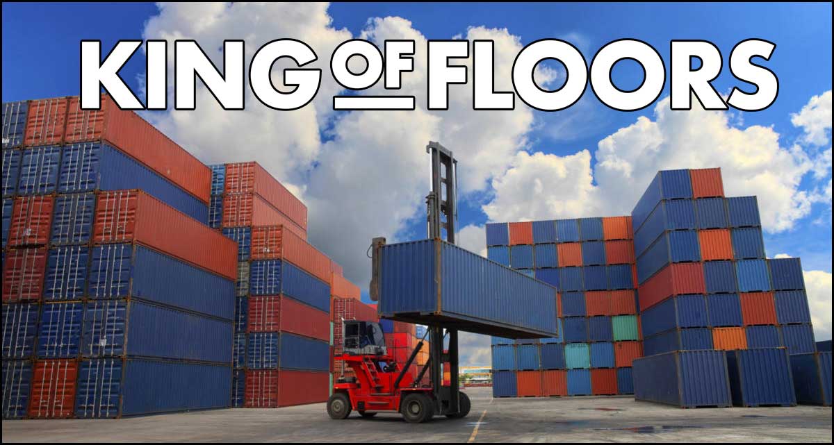 King of Floor is safely shipped by shipping containers