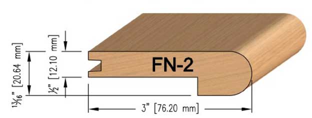 12 mm Maple Flush Stair Nosing 