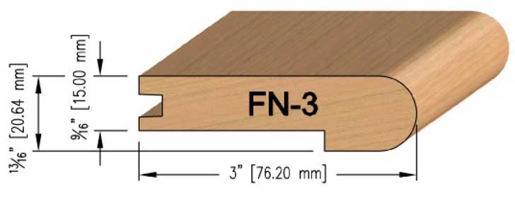 15 mm Maple Flush Stair Nosing 