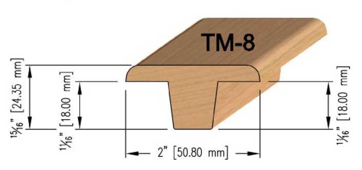 18mm Oak T-Mould 