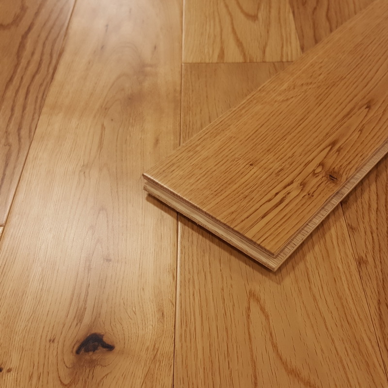 Engineered Flooring Oak Natural 120mm Flat