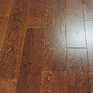 125mm Brazilian Cherry Oak Flat Engineered T&G
