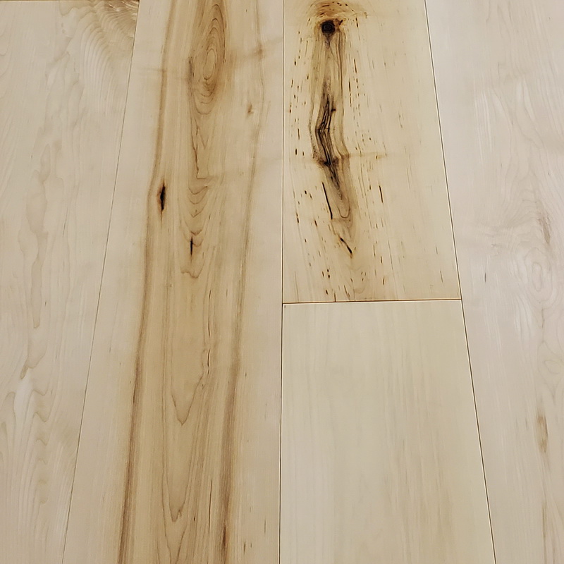 190mm Natural Maple Flat Engineered T&G
