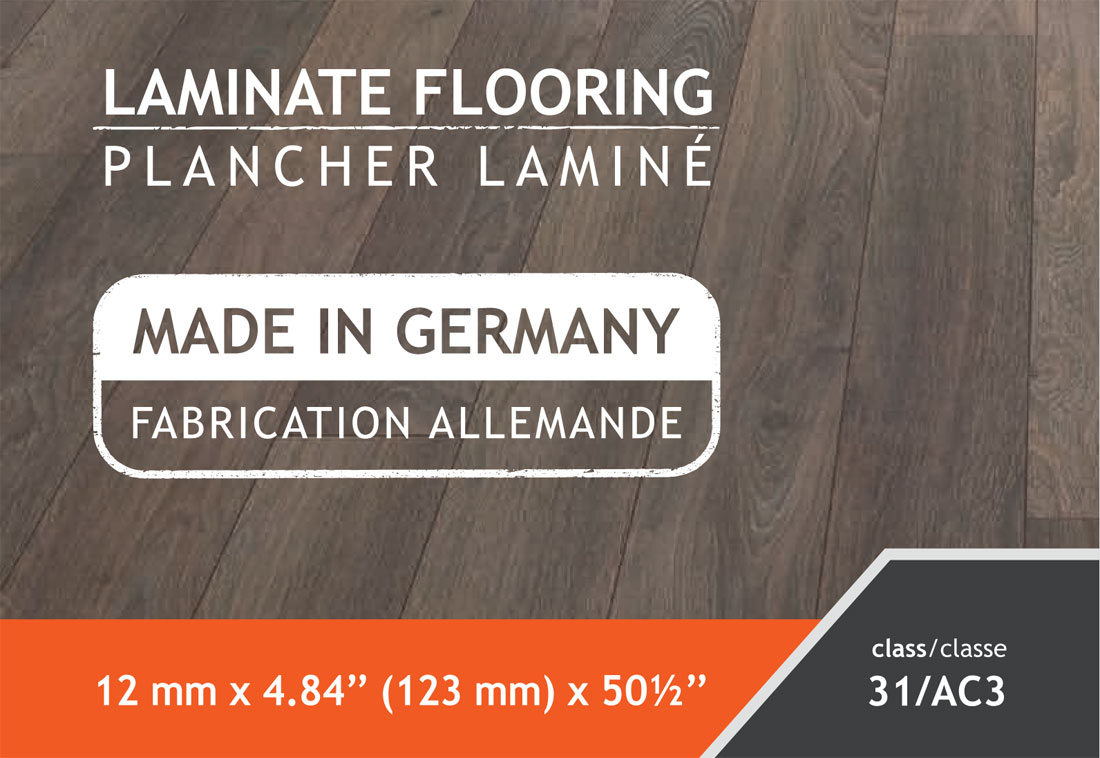 12* 4.84 Laminate Flooring and made in Germany